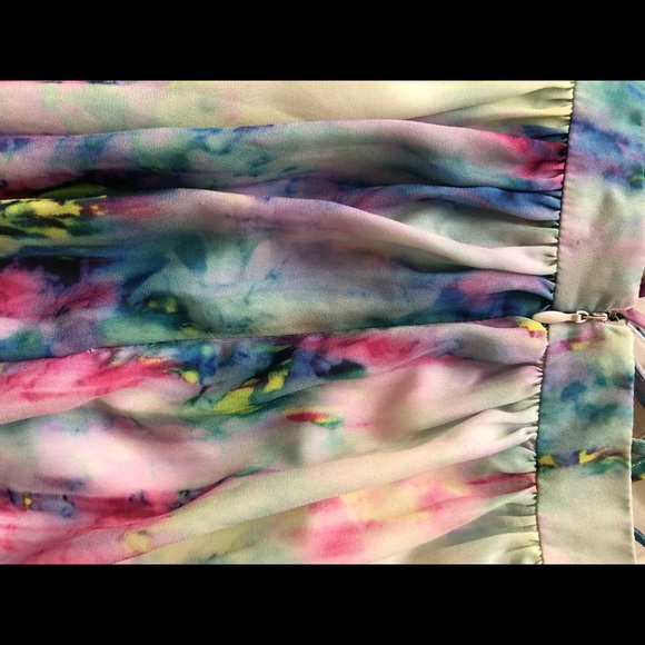 L’Atiste by Amy Watercolor Maxi Dress SZ S - Picture 7 of 10